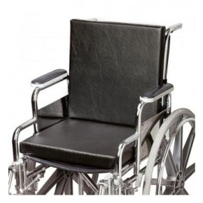 Solid Seat & Solid Back Wheelchair Cushion - Blue Chip On Sale Comforts Best